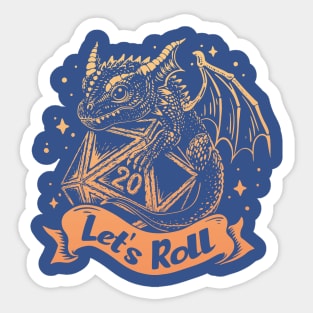 LET'S ROLL DRAGON 1 Sticker